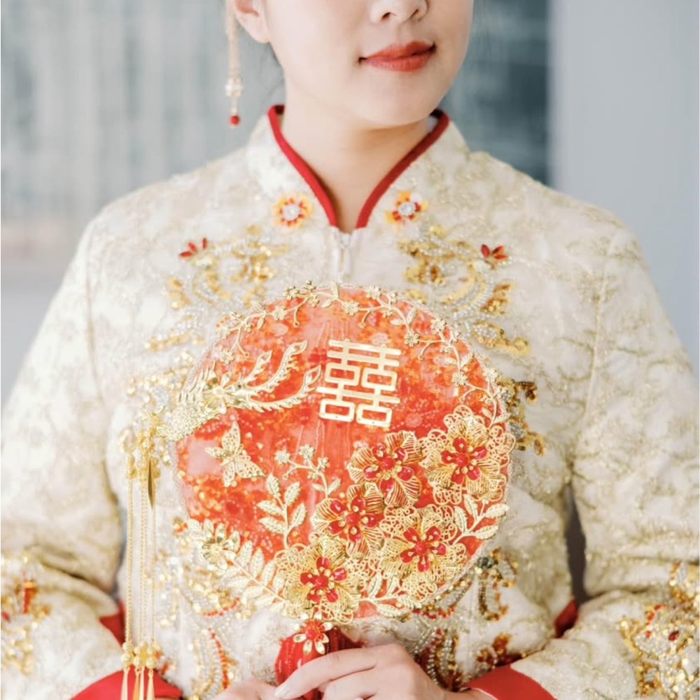 Chinese Phoenix Bridal Fan